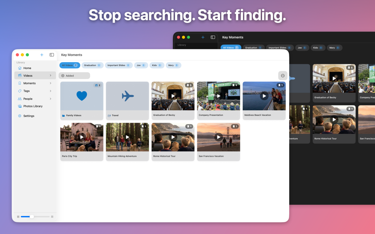 Mac Video-Bibliothek